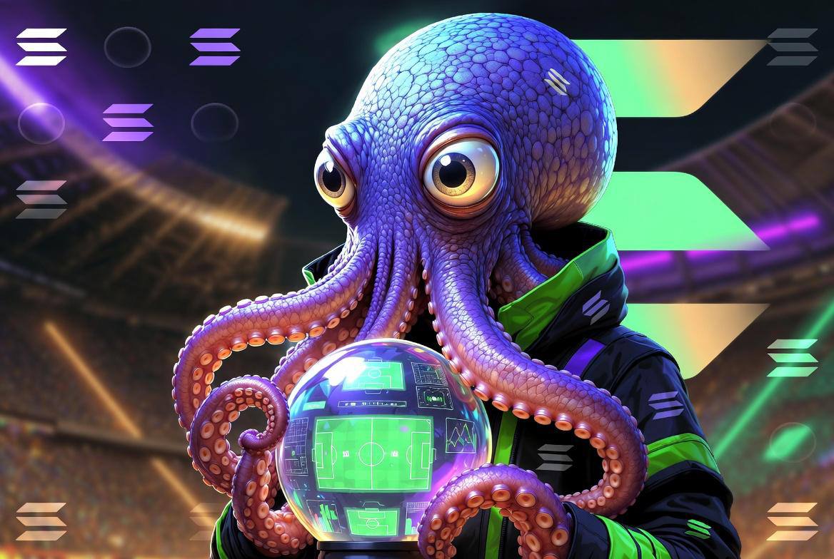 Poly Paul the oracle octopus with a crystal ball